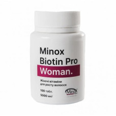 Minox Biotin Pro Woman  для росту та проти випадіння волосся 100таб.