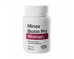 Minox Biotin Pro Woman  для росту та проти випадіння волосся 100таб.