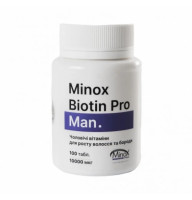 Вітаміни Minox Biotin Pro Man для росту та проти випадіння волосся 100таб.