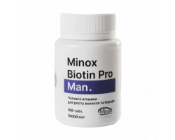Вітаміни Minox Biotin Pro Man для росту та проти випадіння волосся 100таб.