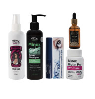Набір для росту вій та волосся + догляд Minox Woman combo