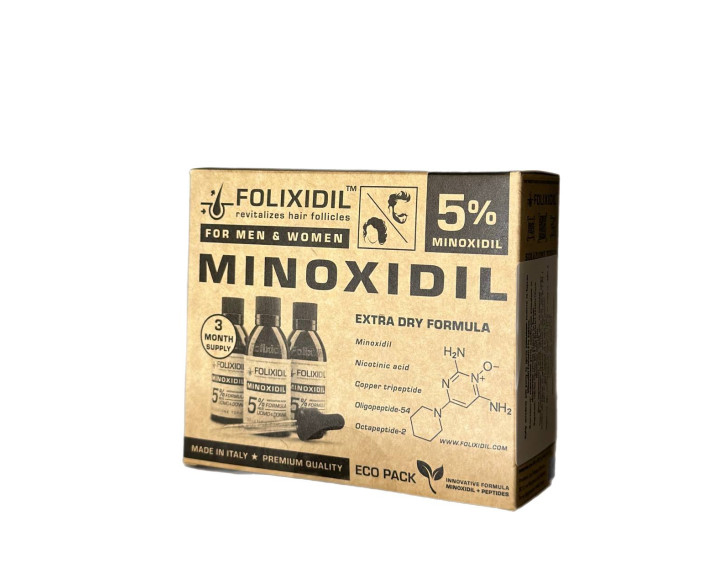 Міноксидил Folixidil 5% 60мл (3 флакони)